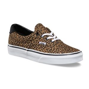 Leopard patterned Vans Size 8.5